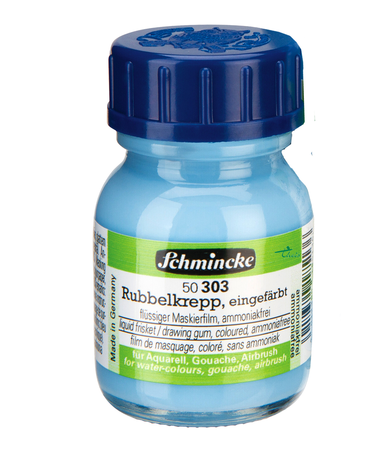 Rubbelkrepp, blau eingefärbt, 20 ml