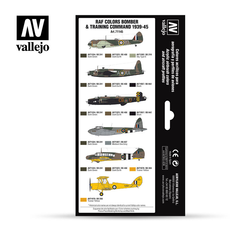 RAF Colors Bomber & Training Air Command 1939-1945