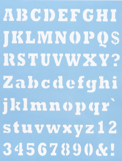 Alphabet Schablone Nr. 5, DIN A4