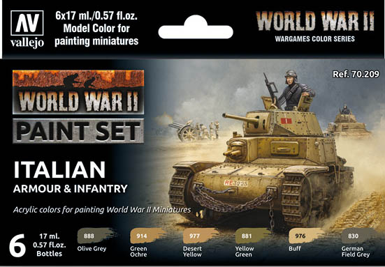 WWII Paint Set Italien Armour & Infantry