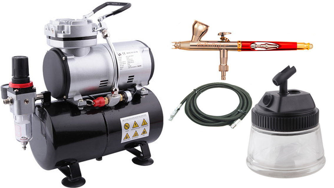 INFINITY 2024 CRplus solo 0,25 mm Titanium fine line + FD 186 Airbrushset 