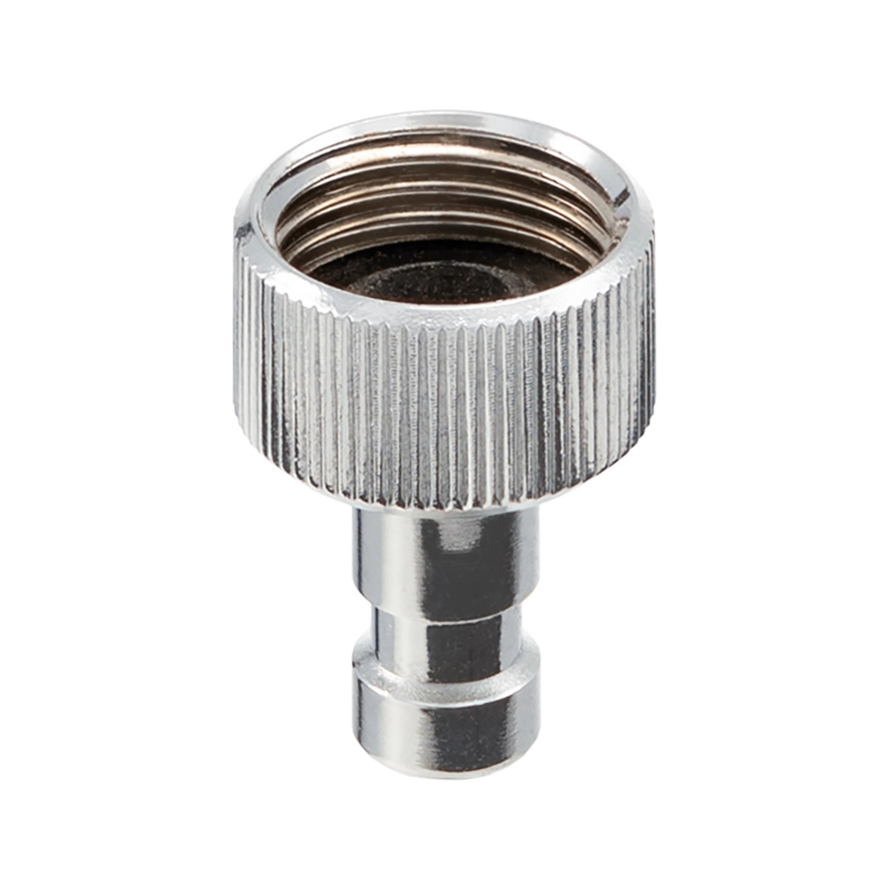 Stecknippel Chrom, NW 2,7 - 1/8" IG mit Dichtung