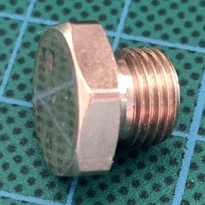 Verschlussschraube-1-Achtel Verschluss-Schraube mit 1/8" Außengewinde
