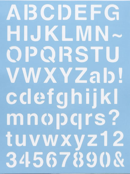 Alphabet Schablone Nr. 1, DIN A4