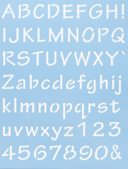 Alphabet Schablone Nr. 7, DIN A4