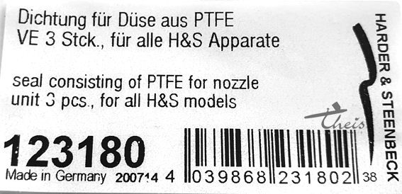 123180dlx2bp1GyPowh O-Ring Düse
