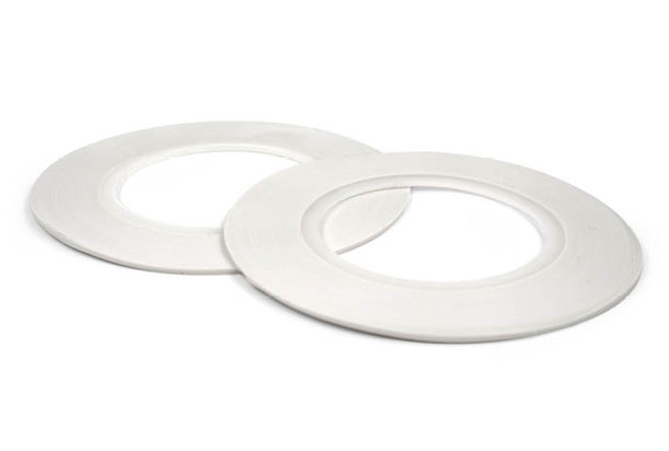 flexibles Abdeckband Weiß, 1 mm x 18 m, 2 Stück