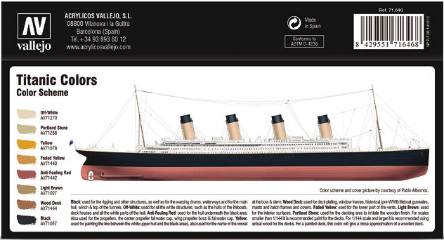 Titanic Farben
