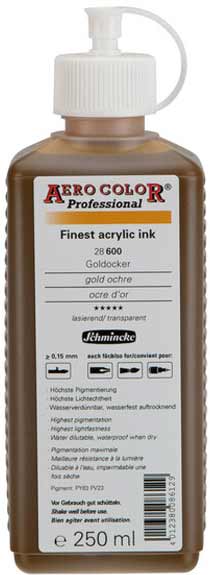 Airbrushfarbe Goldocker