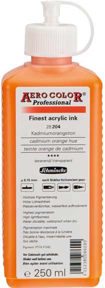 Airbrushfarbe Kadmiumorangeton